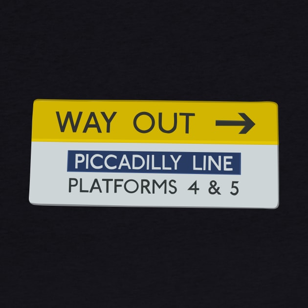 London Underground Way Out Sign (Picadilly Line) by lindsey788